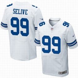 Cheap George Selvie Cowboys Jersey From China #99 White Elite