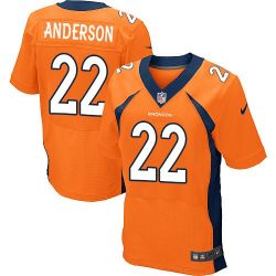 Cheap CJ Anderson Broncos Jersey From China #22 Orange Elite