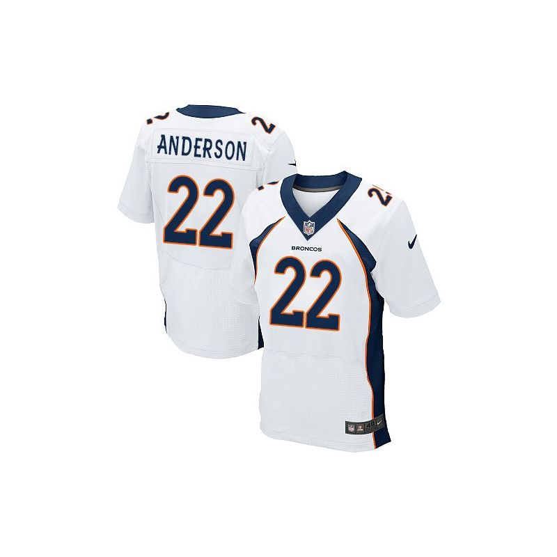 Cheap CJ Anderson Broncos Jersey From China #22 White Elite Cheap CJ Anderson Broncos Jersey From China #22 White Elite