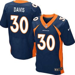 Cheap Terrell Davis Broncos Jersey From China #30 Blue Elite