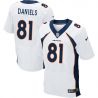 Cheap Owen Daniels Broncos Jersey From China #81 White Elite