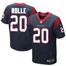 Cheap Jumal Rolle Texans Jersey From China #20 Blue Elite