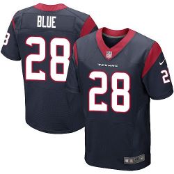 Cheap Alfred Blue Texans Jersey From China #28 Blue Elite