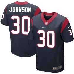 Cheap Kevin Johnson Texans Jersey From China #30 Blue Elite