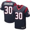 Cheap Kevin Johnson Texans Jersey From China #30 Blue Elite