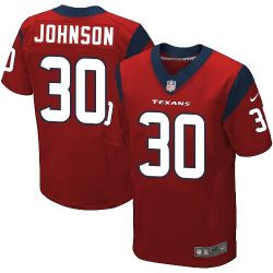 Cheap Kevin Johnson Texans Jersey From China #30 Red Elite