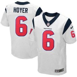 Cheap Brian Hoyer Texans Jersey From China #6 White Elite