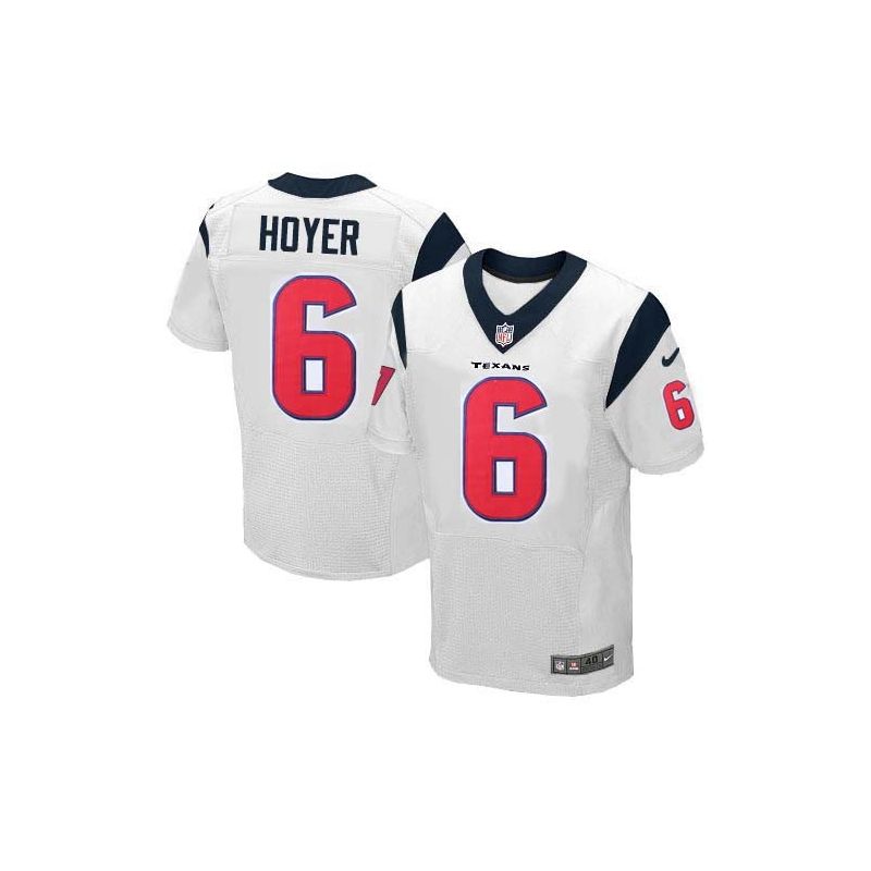 Cheap Brian Hoyer Texans Jersey From China #6 White Elite