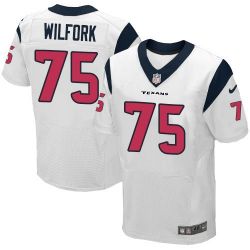 Cheap Vince Wilfork Texans Jersey From China #75 White Elite