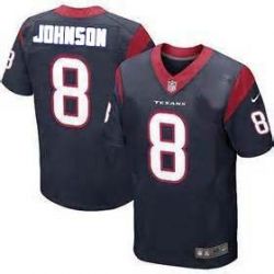 Cheap Will Johnson Texans Jersey From China #8 Blue Elite
