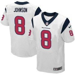 Cheap Will Johnson Texans Jersey From China #8 White Elite