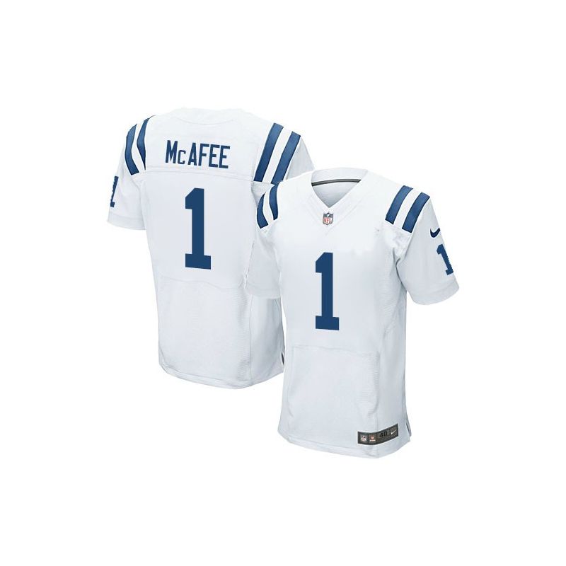 Cheap Pat Mcafee Colts Jersey From China #1 White Elite