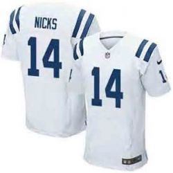 Cheap Hakeem Nicks Colts Jersey From China #14 White Elite