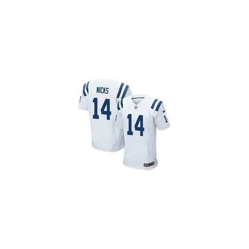 Cheap Hakeem Nicks Colts Jersey From China #14 White Elite