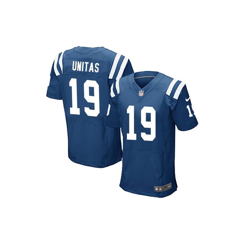 Cheap Johnny Unitas Colts Jersey From China #19 Blue Elite