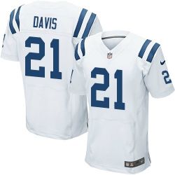 Cheap Vontae Davis Colts Jersey From China #21 White Elite