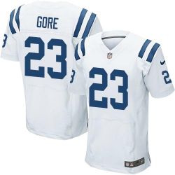 Cheap Frank Gore Colts Jersey From China #23 White Elite