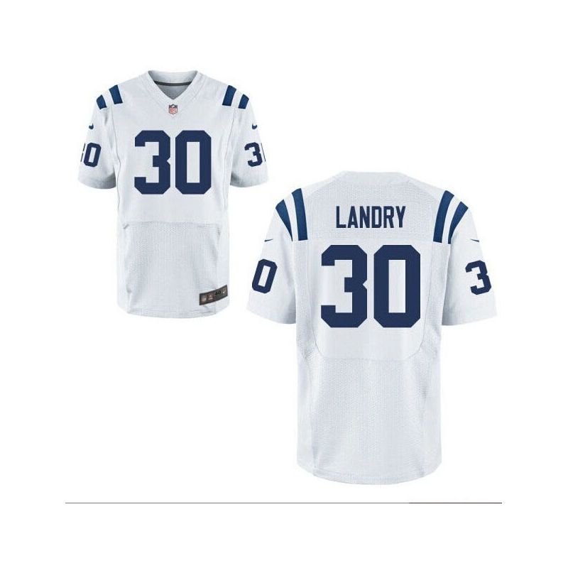 Cheap LaRon Landry Colts Jersey From China #30 White Elite