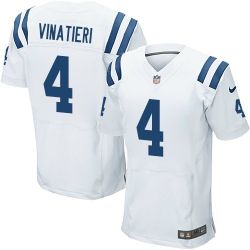 Cheap Adam Vinatieri Colts Jersey From China #4 White Elite