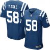 Cheap Trent Cole Colts Jersey From China #58 Blue Elite