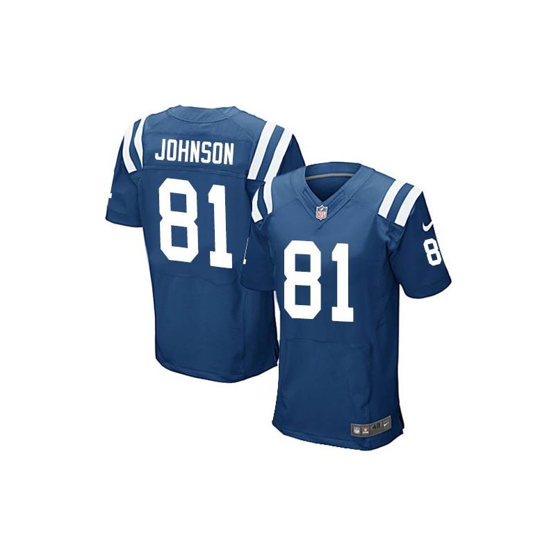 Cheap Andre Johnson Colts Jersey From China #81 Blue Elite