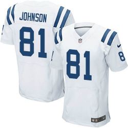 Cheap Andre Johnson Colts Jersey From China #81 White Elite