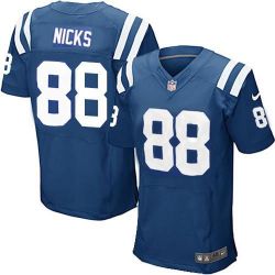 Cheap Hakeem Nicks Colts Jersey From China #88 Blue Elite