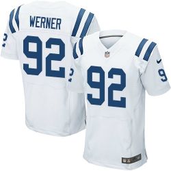 Cheap Bjoern Werner Colts Jersey From China #92 White Elite