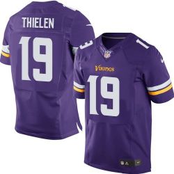 Cheap Adam Thielen Vikings Jersey From China #19 Purple 2015 new Elite