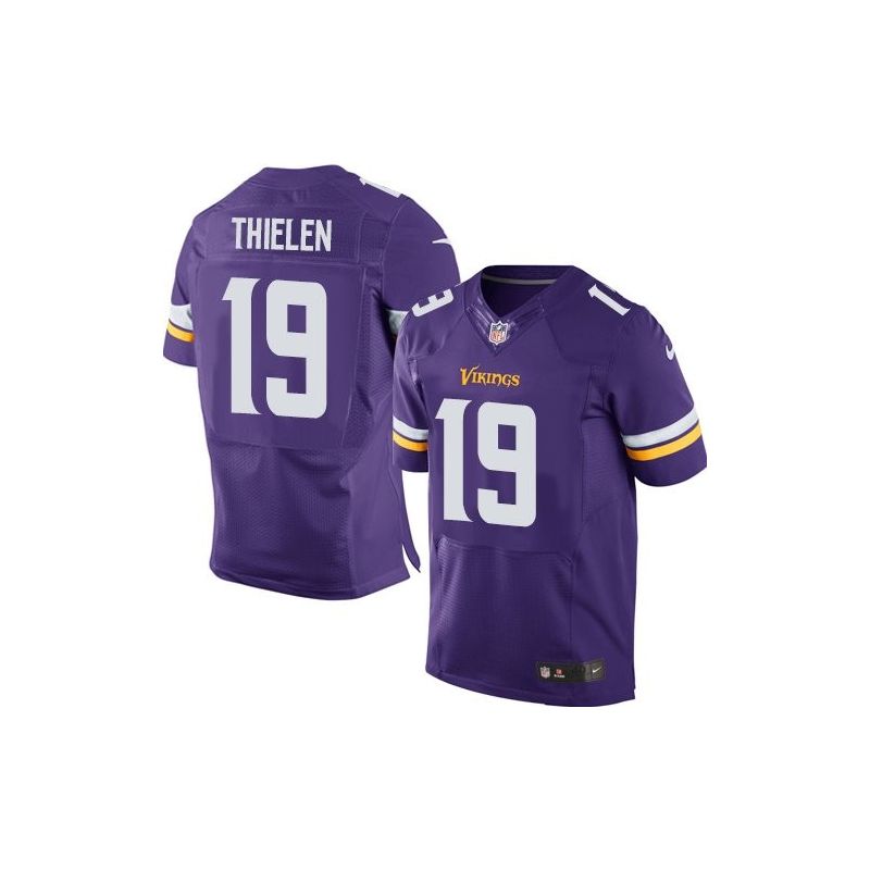 Cheap Adam Thielen Vikings Jersey From China #19 Purple 2015 new Elite