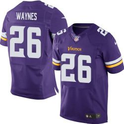 Cheap Trae waynes Vikings Jersey From China #26 Purple 2015 new Elite