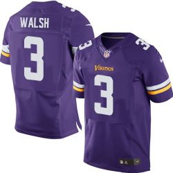 Cheap Blair Walsh Vikings Jersey From China #3 Purple 2015 new Elite