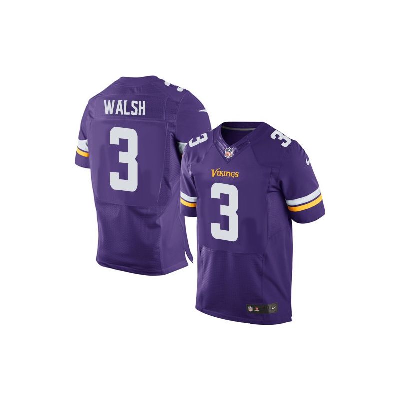 Cheap Blair Walsh Vikings Jersey From China #3 Purple 2015 new Elite