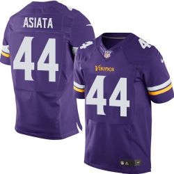 Cheap Matt Asiata Vikings Jersey From China #44 Purple 2015 new Elite