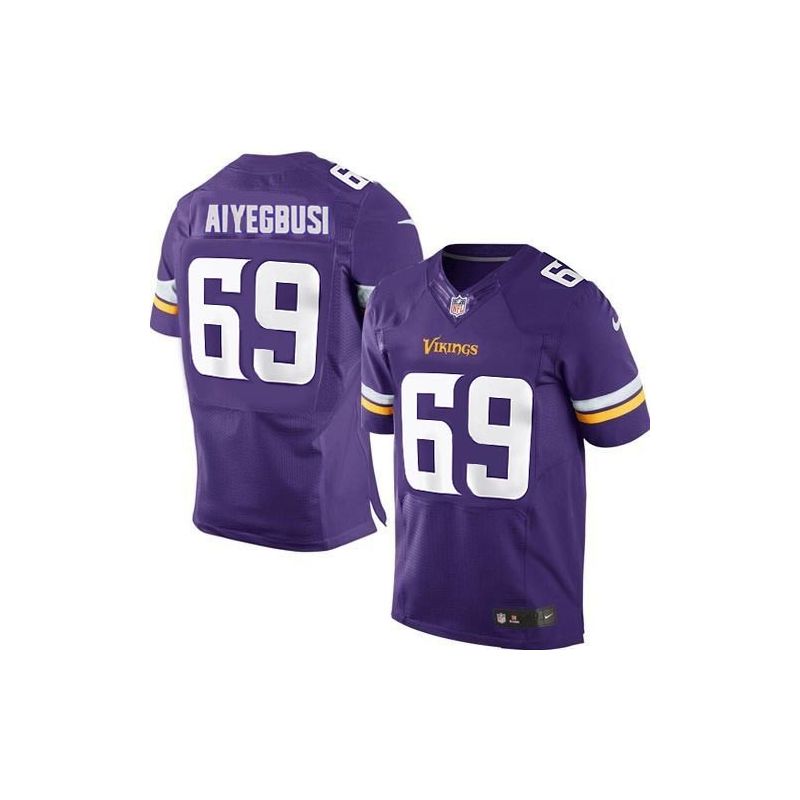 Cheap Babatunde Aiyegbusi Vikings Jersey From China #69 Purple Elite Cheap Babatunde Aiyegbusi Vikings Jersey From China #69 Purple Elite