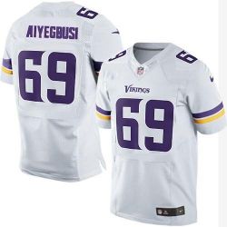 Cheap Babatunde Aiyegbusi Vikings Jersey From China #69 White Elite