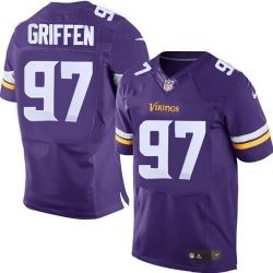 Cheap Everson Griffen Vikings Jersey From China #97 Purple 2015 new Elite