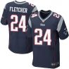 Cheap Bradley Fletcher Patriots Jersey From China #24 Blue Elite