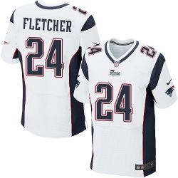 Cheap Bradley Fletcher Patriots Jersey From China #24 White Elite