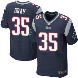 Cheap Jonas Gray Patriots Jersey From China #35 Blue Elite