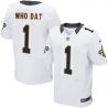 Cheap Who Dat Saints Jersey From China #1 White Elite