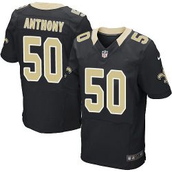 Cheap Stephone Anthony Saints Jersey From China #50 Black Elite