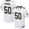 Cheap Stephone Anthony Saints Jersey From China #50 White Elite