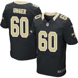 Cheap Max Unger Saints Jersey From China #60 Black Elite