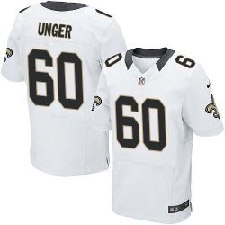 Cheap Max Unger Saints Jersey From China #60 White Elite