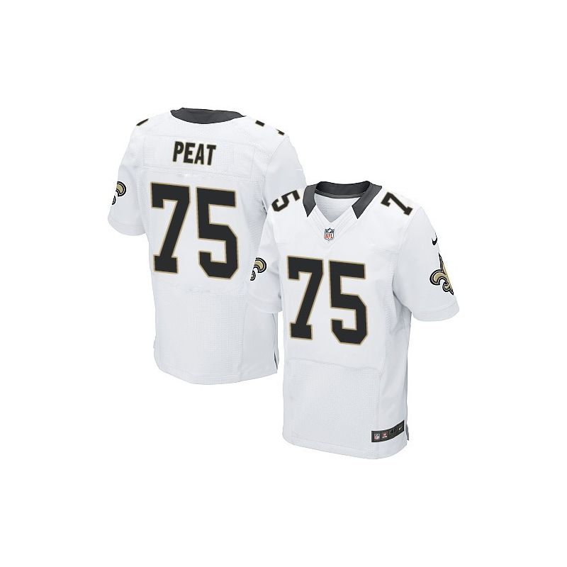 Cheap Andrus Peat Saints Jersey From China #75 White Elite Cheap Andrus Peat Saints Jersey From China #75 White Elite