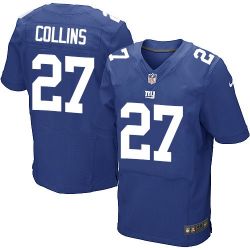 Cheap Landon Collins Giants Jersey From China #27 Blue Elite