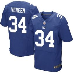 Cheap Shane Vereen Giants Jersey From China #34 Blue Elite