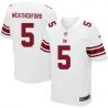 Cheap Steve Weatherford Giants Jersey From China #5 White Elite