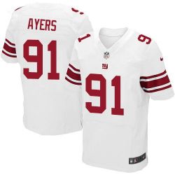 Cheap Robert Ayers Giants Jersey From China #91 White Elite